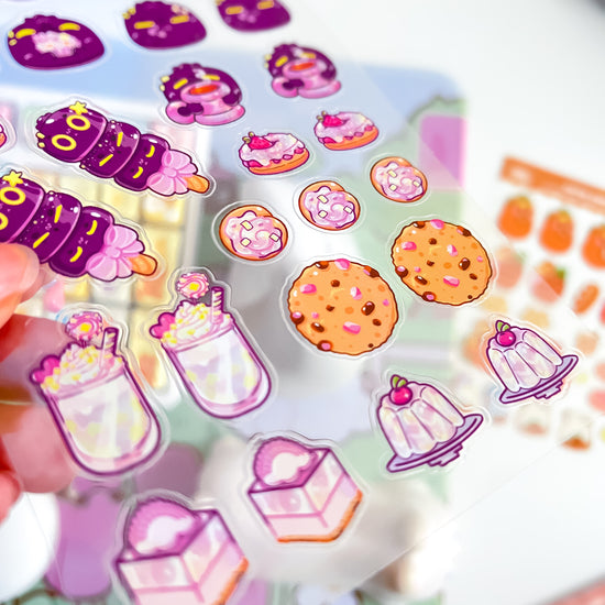 Midnight Snacks | Clear Sticker Sheet | Die-Cut Vinyl Decal