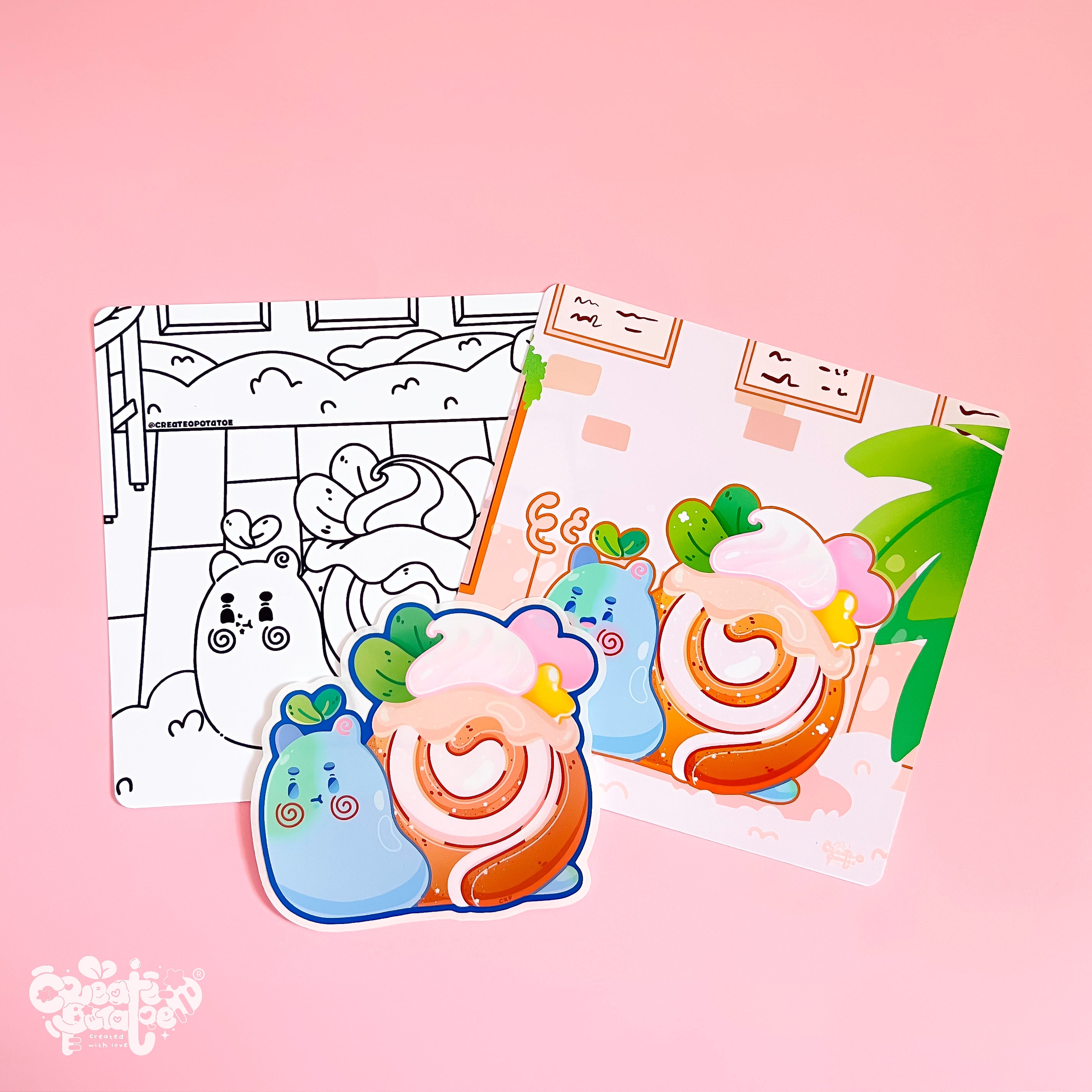 Demarcus Desserts Pack | Homeware & Stickers | Print, Sticker & Coloring Page