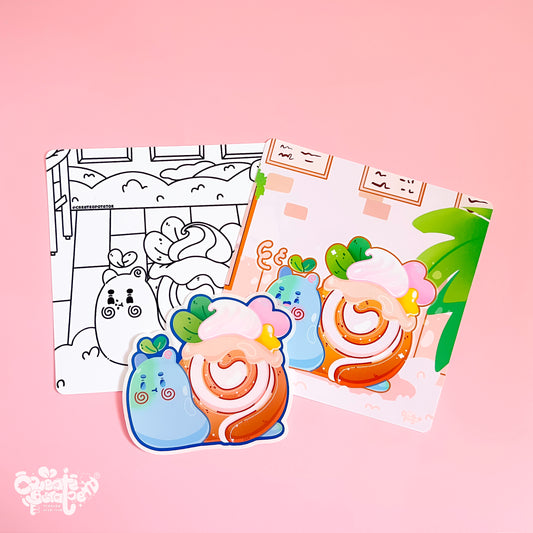 Demarcus Desserts Pack | Homeware & Stickers | Print, Sticker & Coloring Page