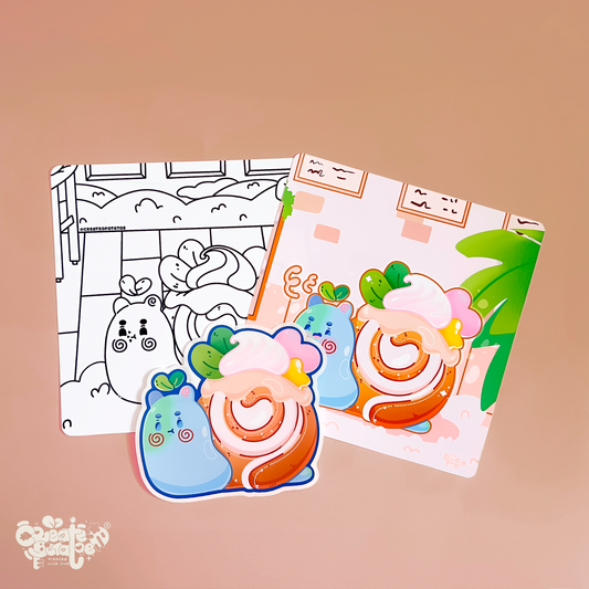 Demarcus Desserts Pack | Homeware & Stickers | Print, Sticker & Coloring Page