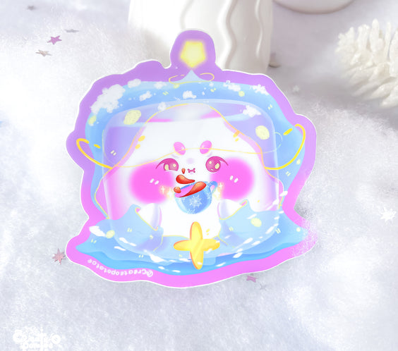 Mysterious Magic Marsh Mello & The Cup | Matte Sticker | Die-Cut Vinyl Decal