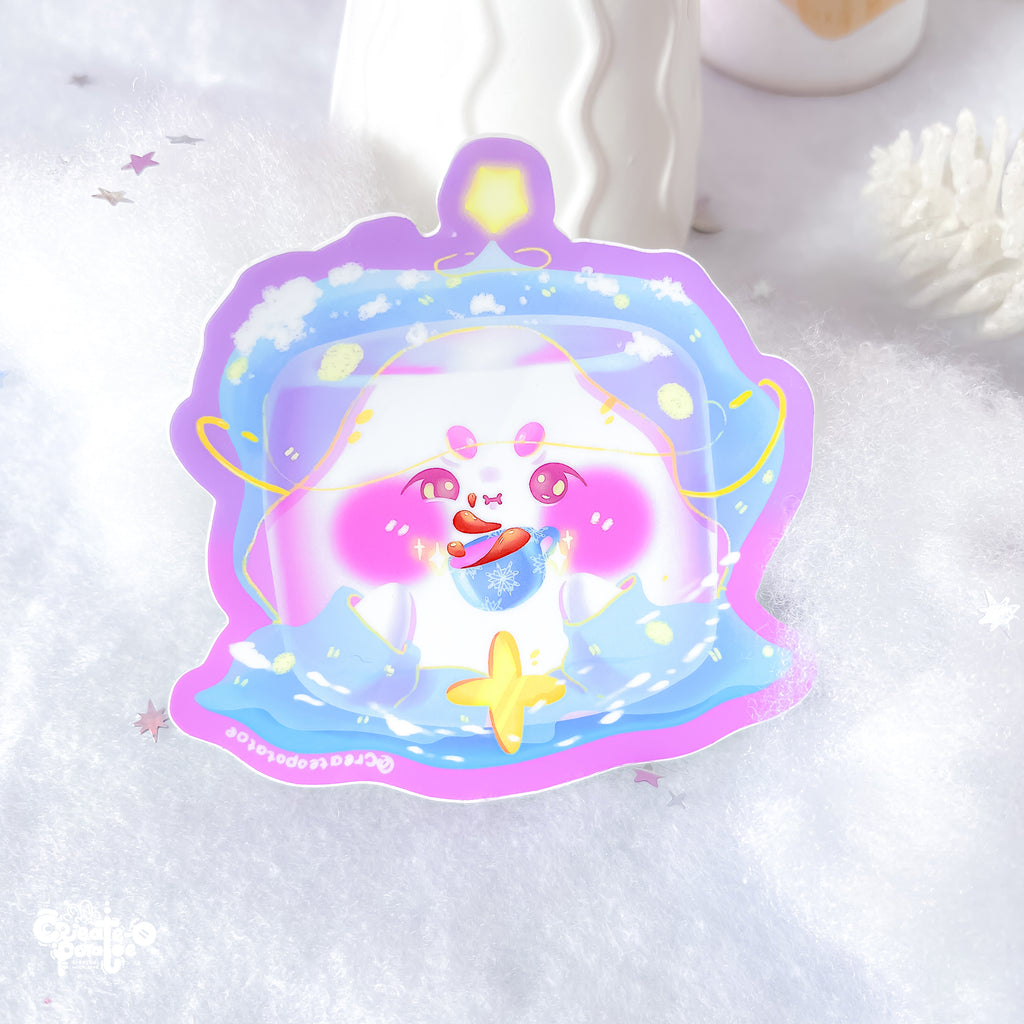 Mysterious Magic Marsh Mello & The Cup | Matte Sticker | Die-Cut Vinyl Decal by Create-O Potatoe®