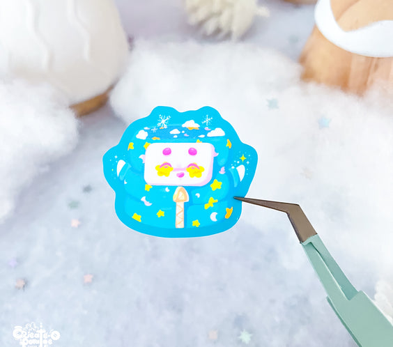 Mysterious Magic Marsh Mello Sticker Sheet | Kawaii Die-Cut Vinyl Decals