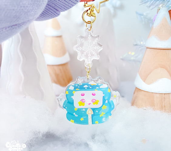 Successful Snow Day | Glitter Epoxy Acrylic Keychain