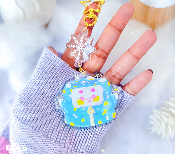 Successful Snow Day | Glitter Epoxy Acrylic Keychain