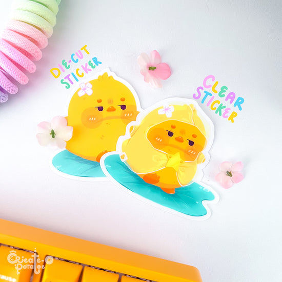 Spring Showers | Kawaii Chonky Duckies Stickers & Decal