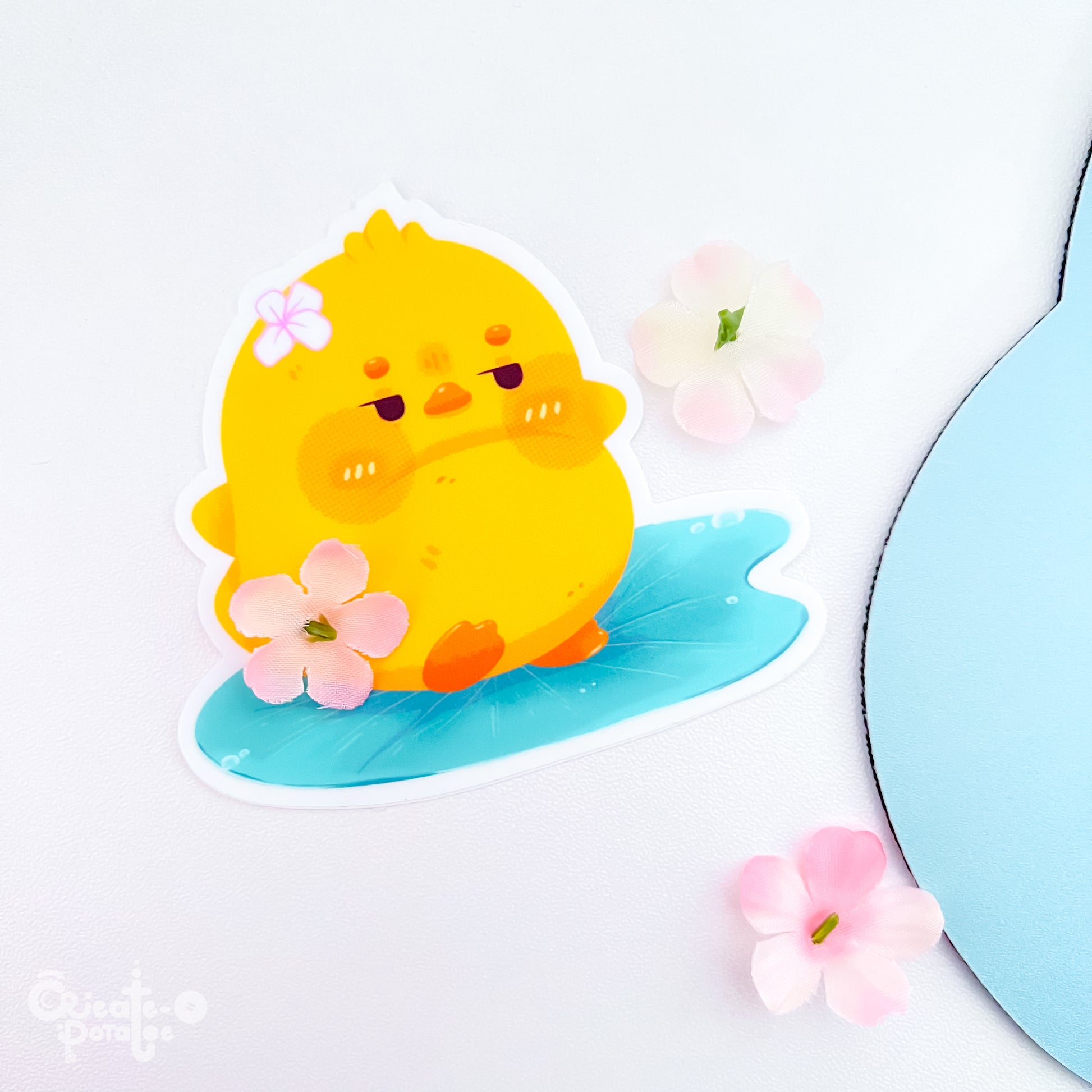 Spring Showers | Kawaii Chonky Duckies Stickers & Decal