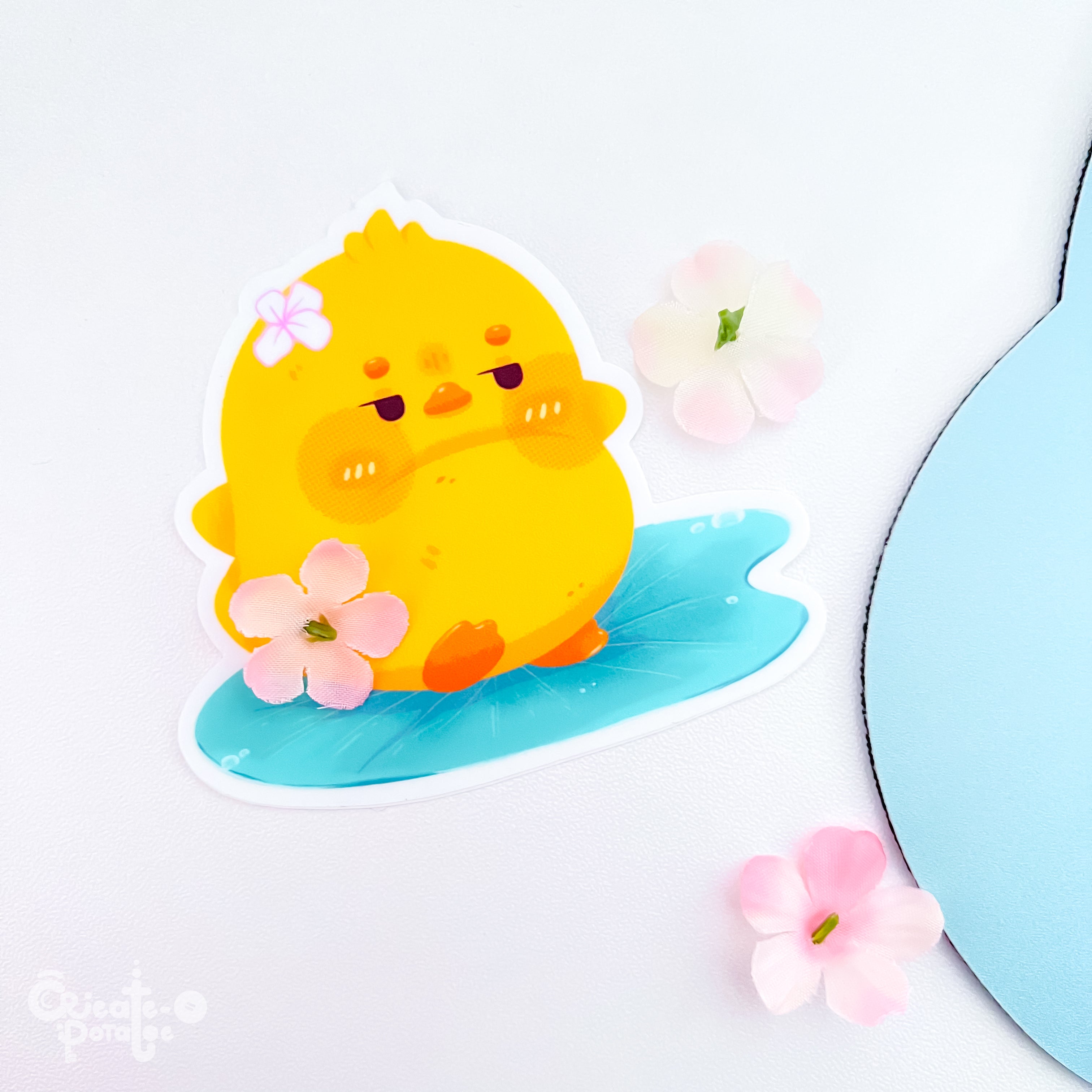 Spring Showers | Kawaii Chonky Duckies Stickers & Decal