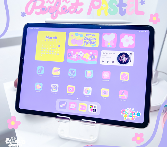 Perfect Pastel Theme | iOS, iPadOS, & android theme | Digital Downloadable