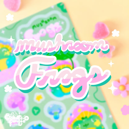 Mushroom Frogs | sticker sheet