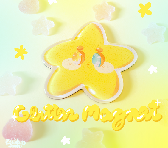Shynie Glitter Epoxy Acrylic Magnet | Homeware & Accessories