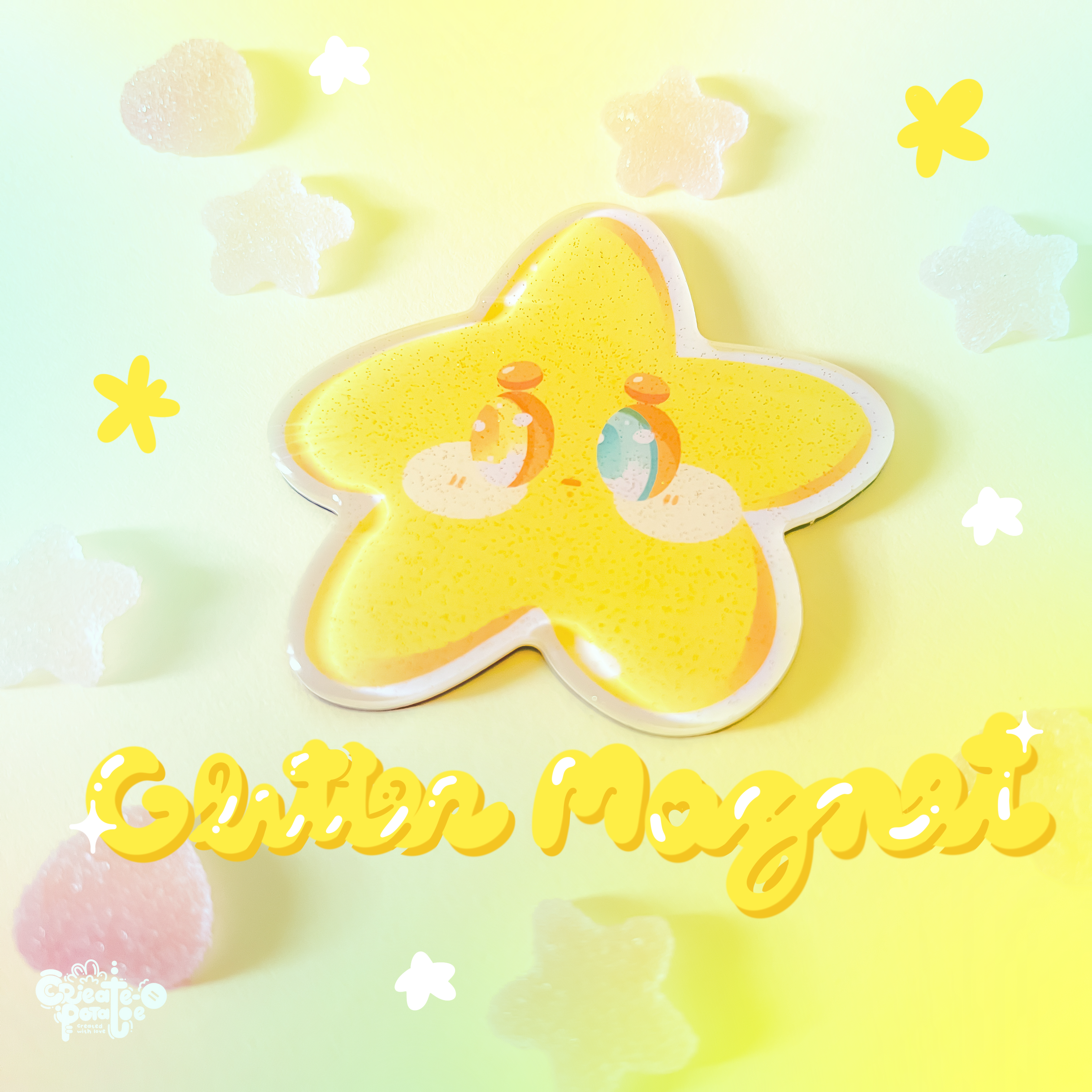 Shynie Glitter Epoxy Acrylic Magnet | Homeware & Accessories