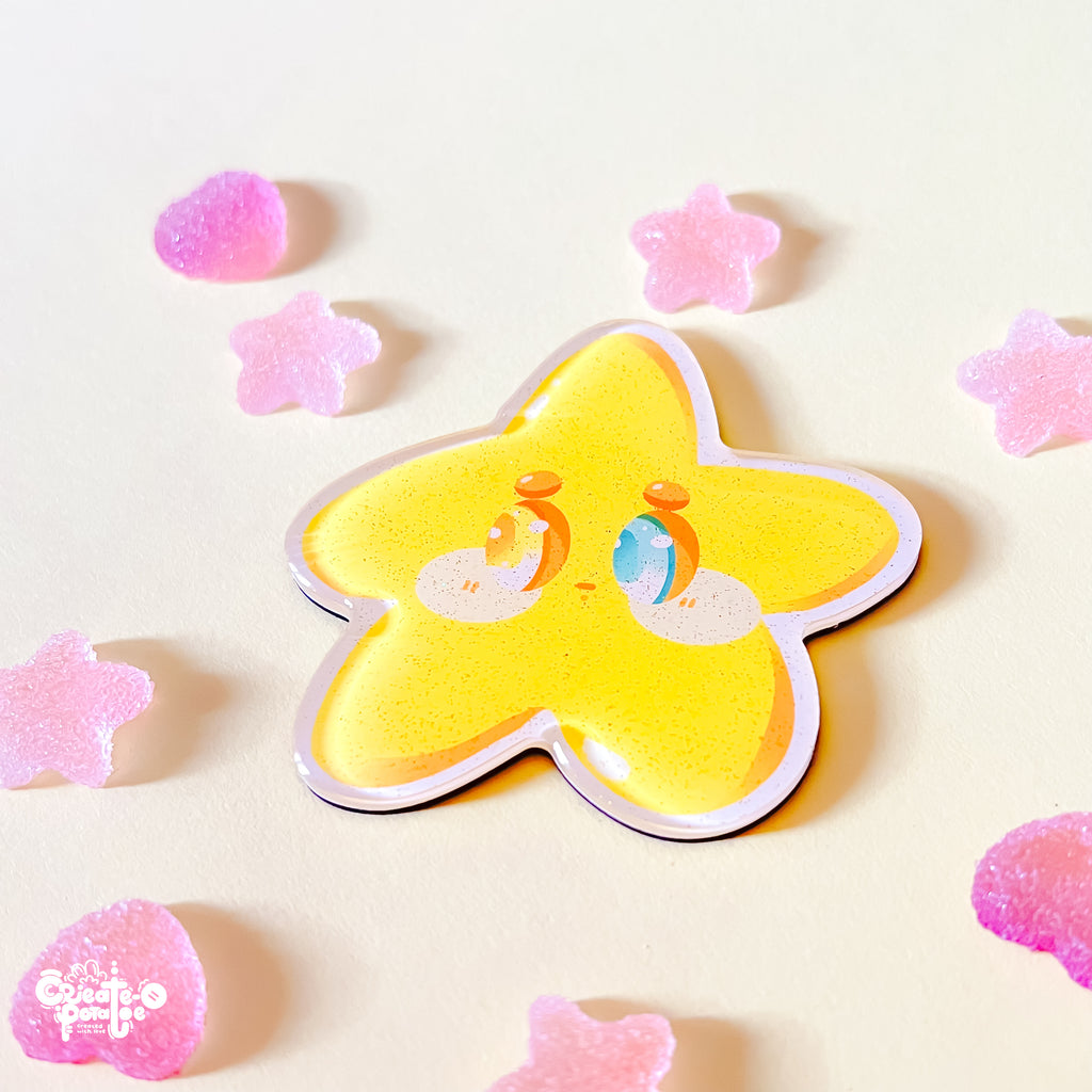 Shynie Glitter Epoxy Acrylic Magnet | Homeware & Accessories by Create-O Potatoe®