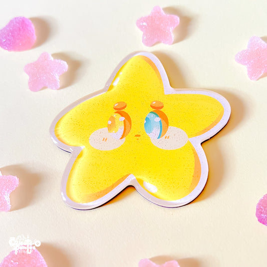 Shynie: the Introverted Star | Glitter Epoxy Acrylic MAGNET