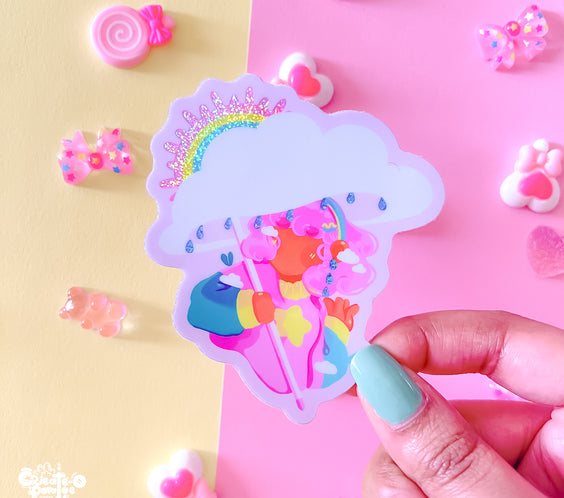 September Fields | glitter sticker