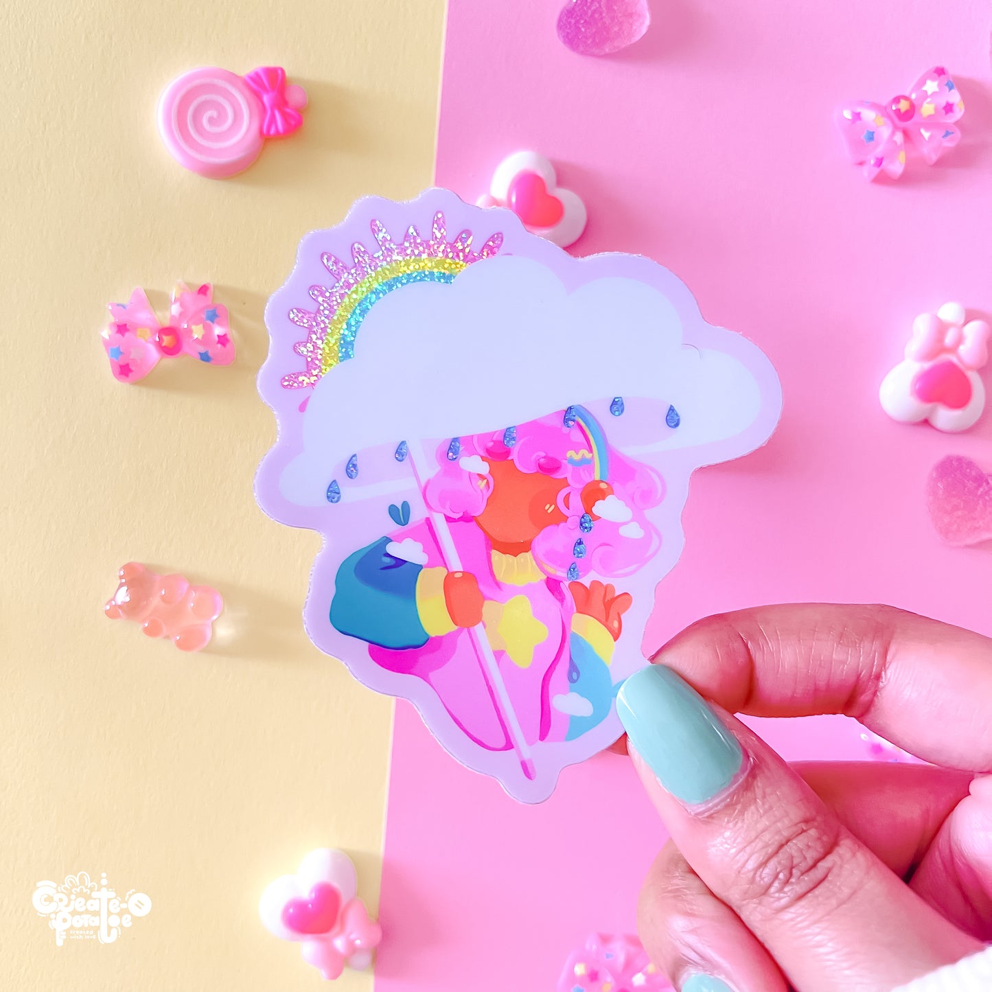 September Fields | glitter sticker