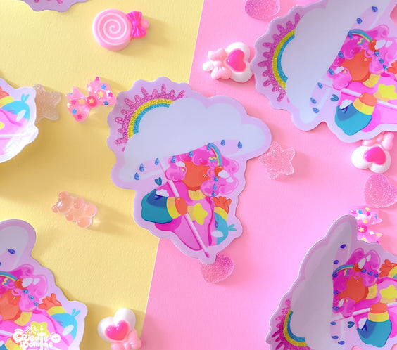 September Fields | glitter sticker