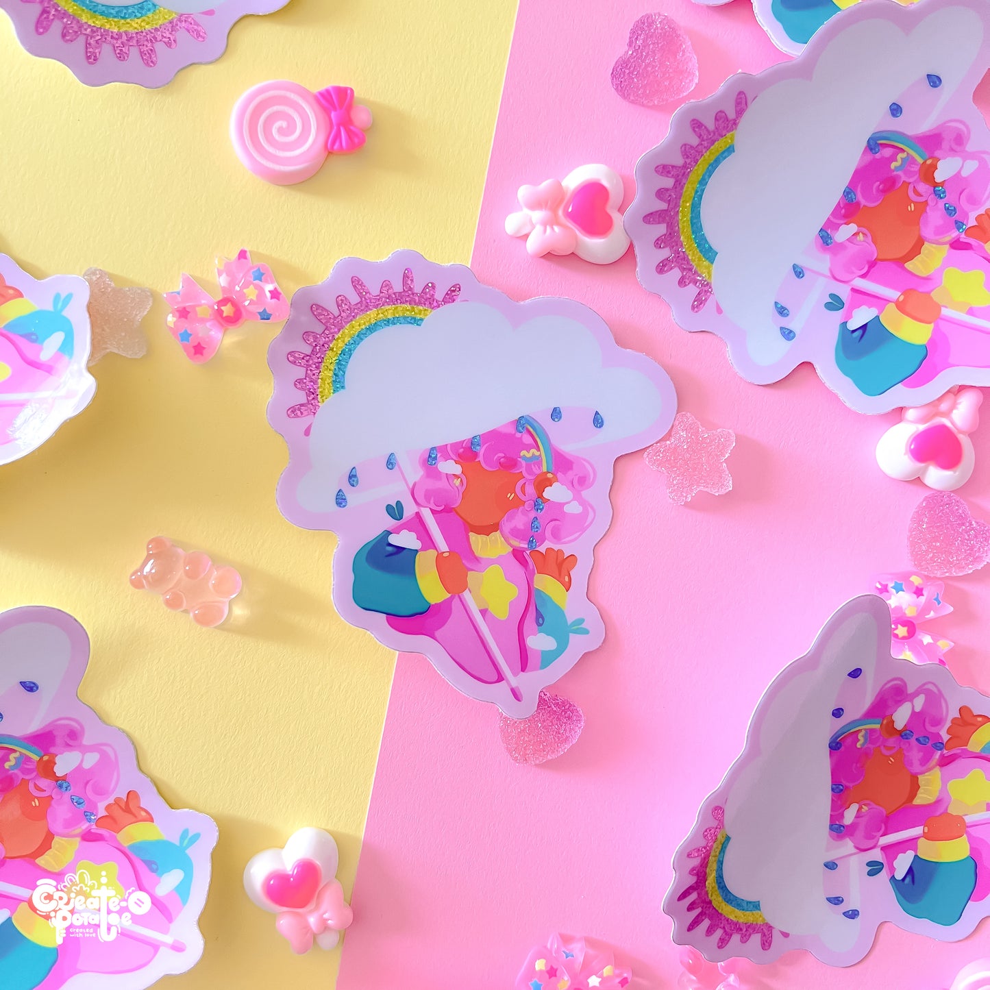 September Fields | glitter sticker