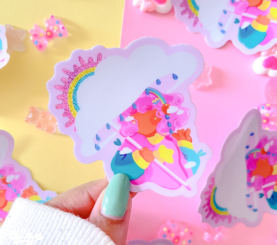 September Fields | glitter sticker