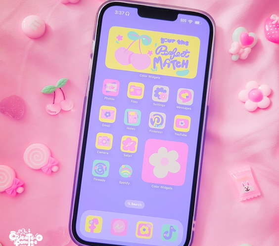 Perfect Pastel Theme | iOS, iPadOS, & android theme | Digital Downloadable
