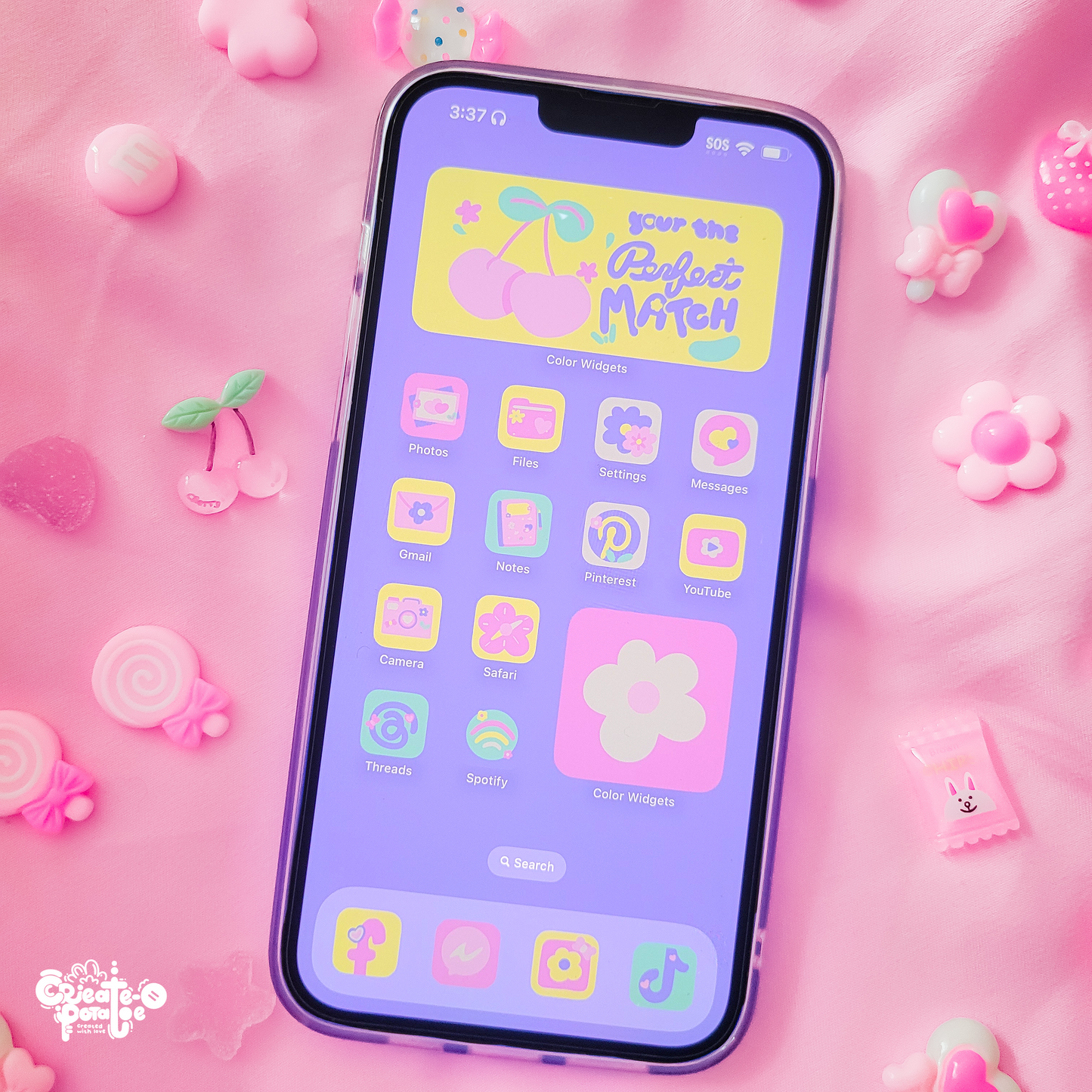 Perfect Pastel Theme | iOS, iPadOS, & android theme | Digital Downloadable