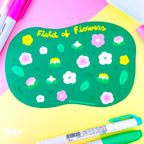 Field of Flowers Stationary Stickersheet | Matte Die-Cut Vinyl Decal by Create-O Potatoe®