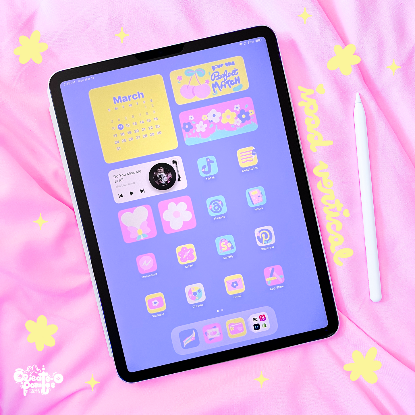 Perfect Pastel Theme | iOS, iPadOS, & android theme | Digital Downloadable