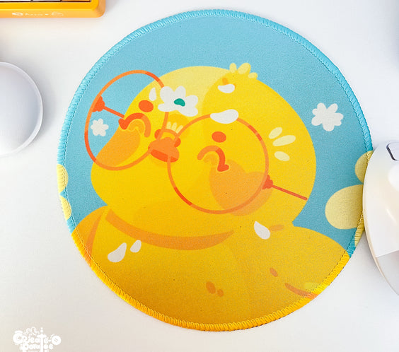 Cute Pollen Happy Ducks Mousepad | Kawaii Desktop, Office & Home Decor