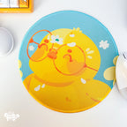 Cute Pollen Happy Ducks Mousepad | Kawaii Desktop, Office & Home Decor by Create-O Potatoe®