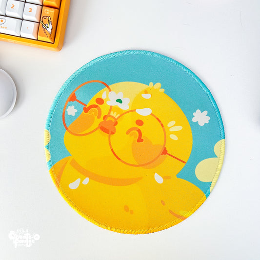 Cute Pollen Happy Ducks Mousepad | Kawaii Desktop, Office & Home Decor