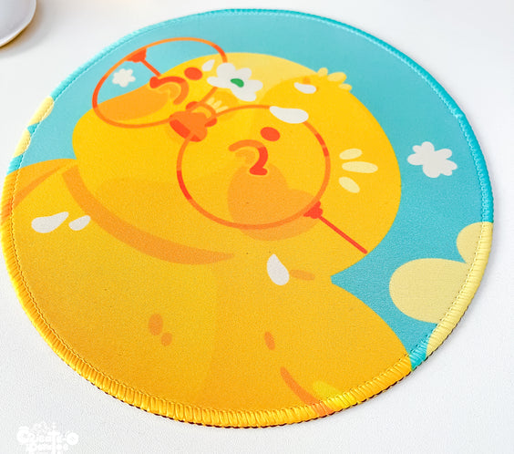 Cute Pollen Happy Ducks Mousepad | Kawaii Desktop, Office & Home Decor