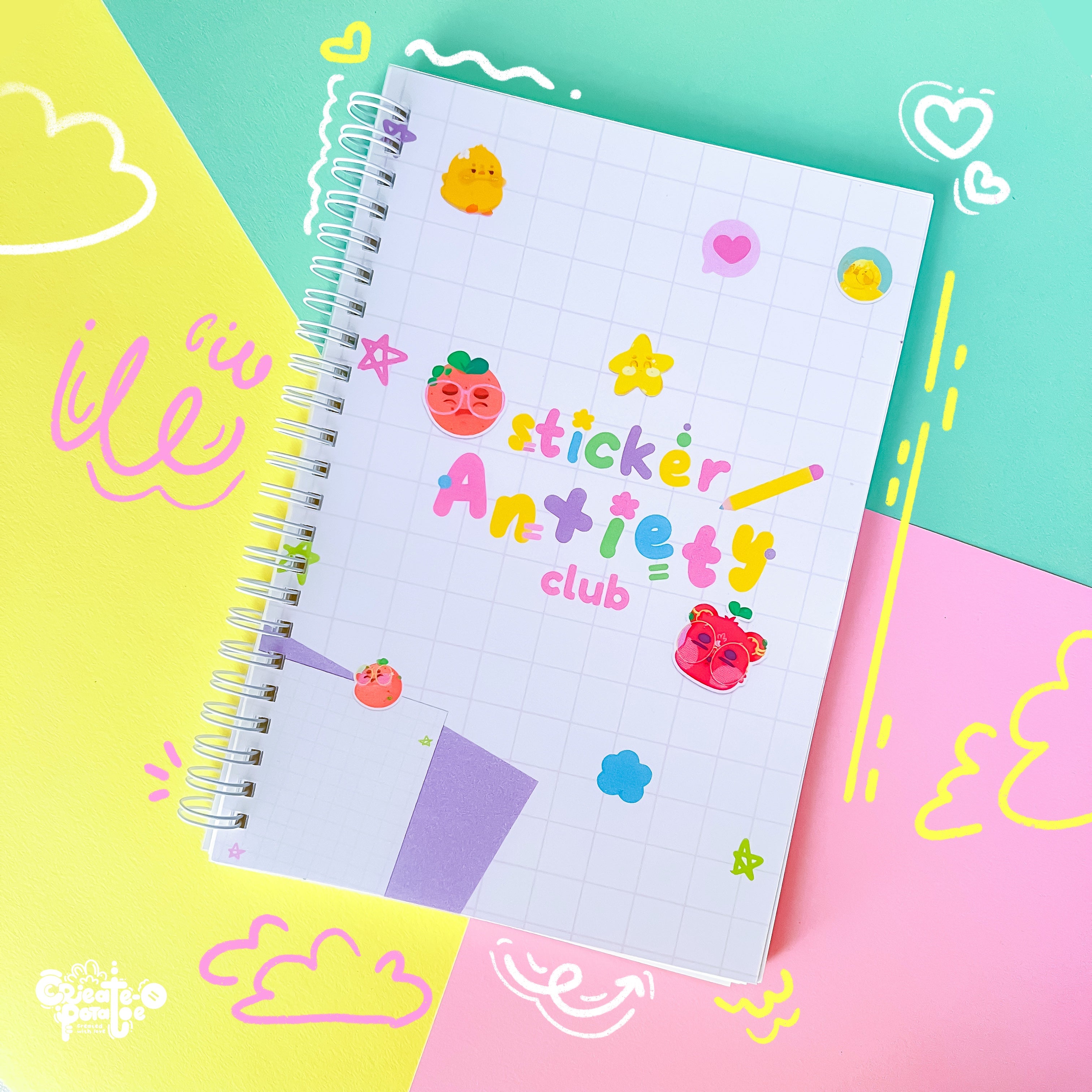 Sticker Anxiety Club | Reusable Stickerbook