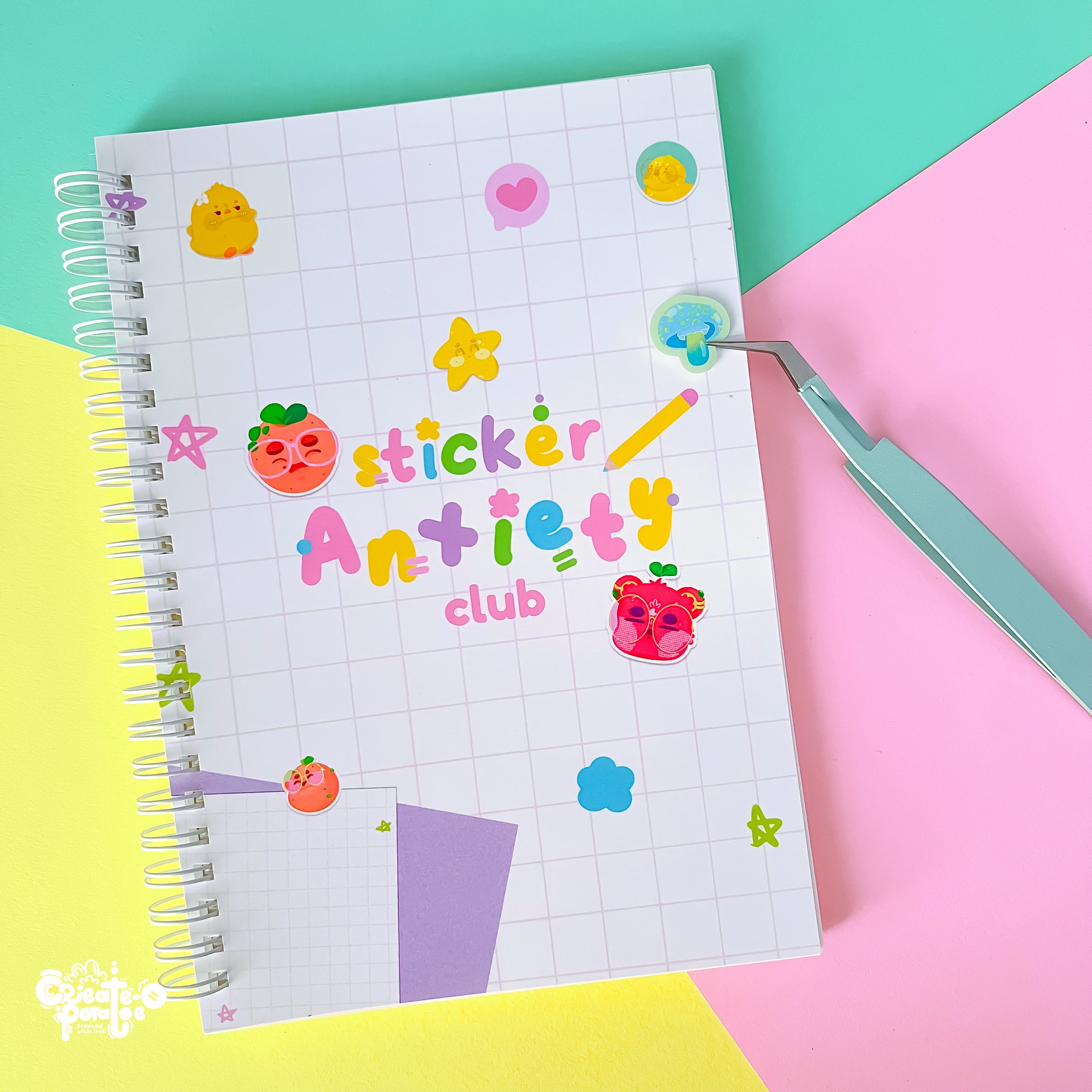 Sticker Anxiety Club | Reusable Stickerbook
