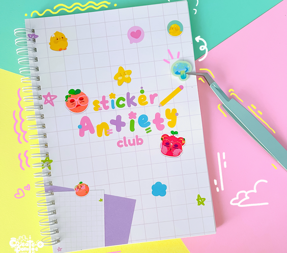 Sticker Anxiety Club | Reusable Stickerbook