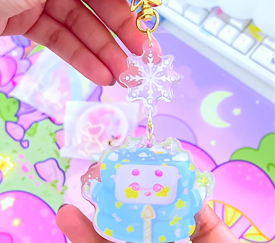 Successful Snow Day | Glitter Epoxy Acrylic Keychain