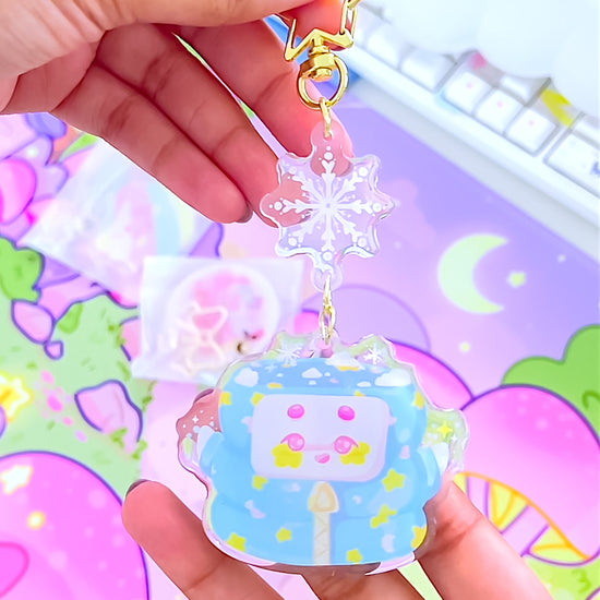 Successful Snow Day | Glitter Epoxy Acrylic Keychain