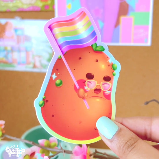 POTATOE PRIDE | Matte Kawaii Die-Cut Vinyl Decal Sticker