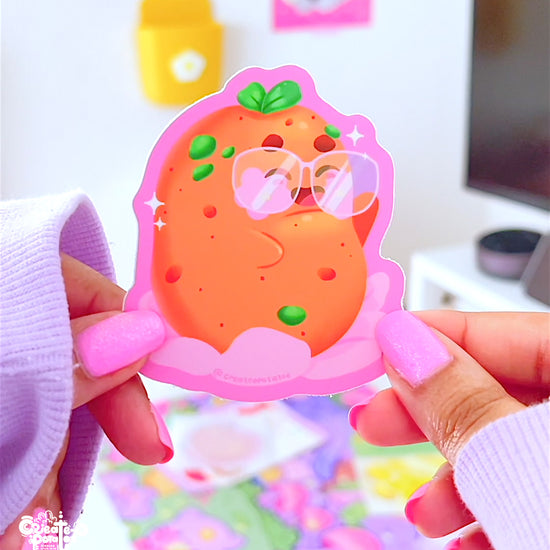 Happy Potatoe Matte Sticker | Die-Cut Vinyl Decal