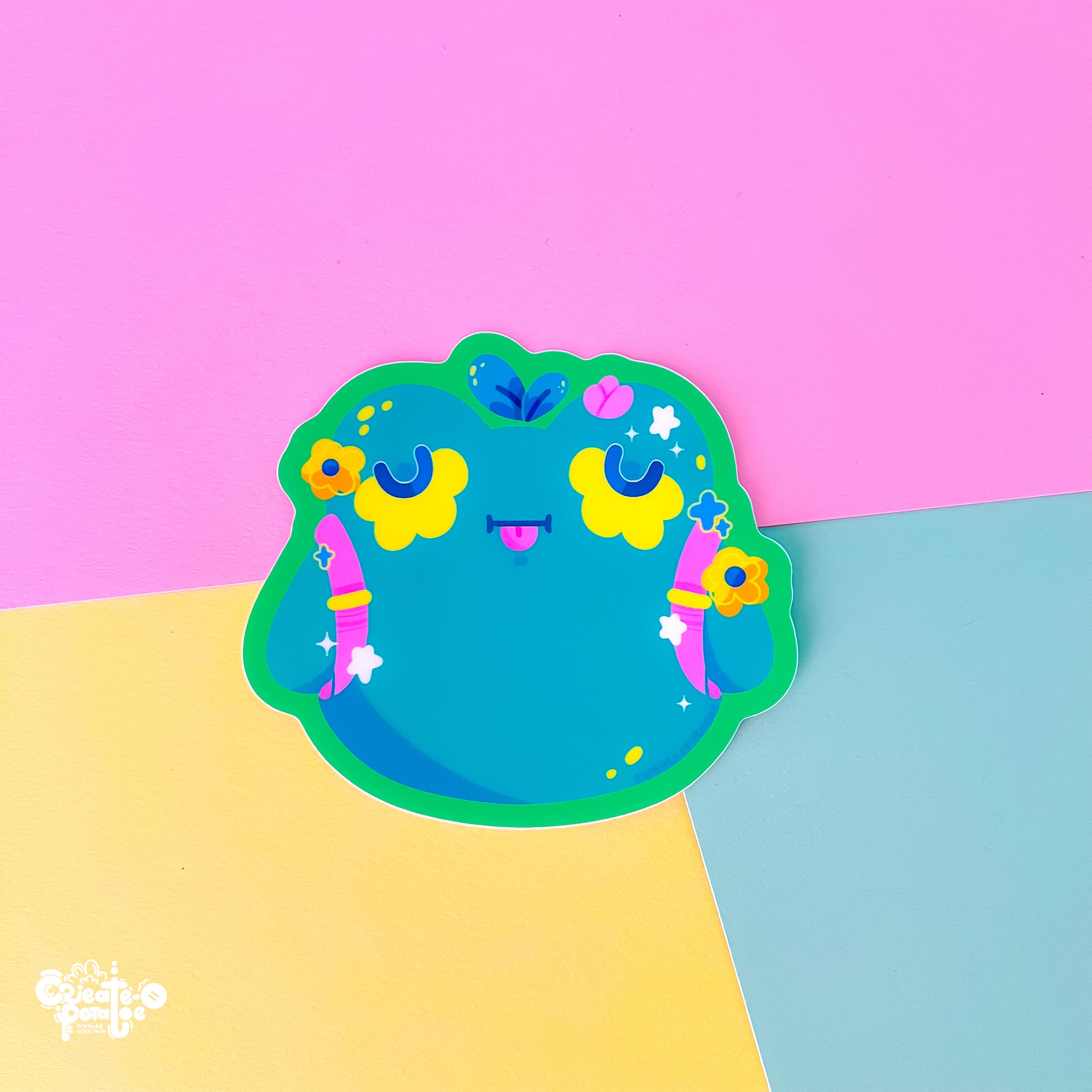 Bloom the Frog | Matte Vinyl Sticker Decal