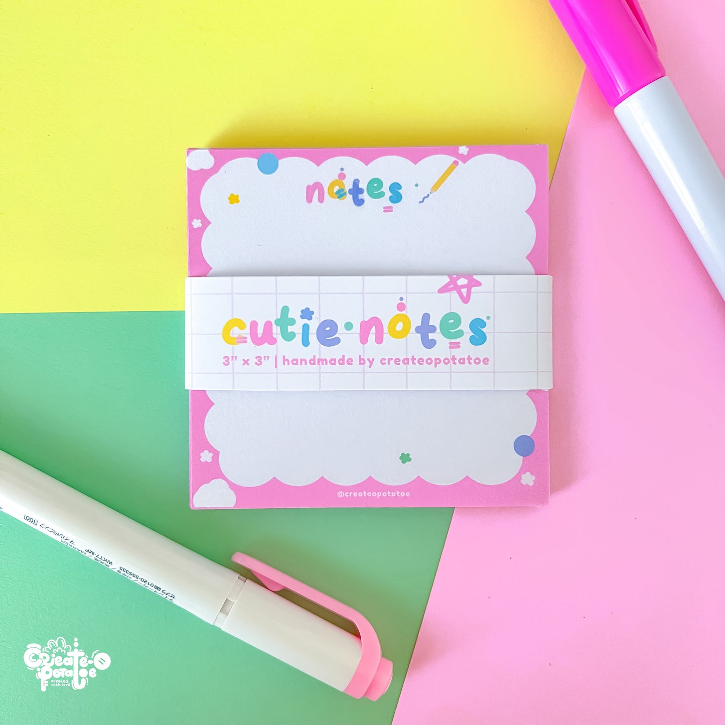 Cutie Notes Memo Pads | Pink