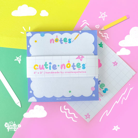 Purple Cutie Notes Memo Pads |  Office, Desktop & Home Decor