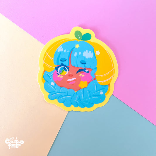 Chibi Luna Lemon | matte sticker