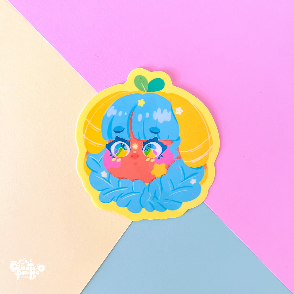 Starburst | Chibi Luna Lemon glossy sticker