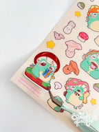 Mushroom Frog Adventures | 23 Stickers Kawaii Sticker Sheet Vinyl Decals