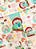 Mushroom Frog Adventures | 23 Stickers Kawaii Sticker Sheet Vinyl Decals