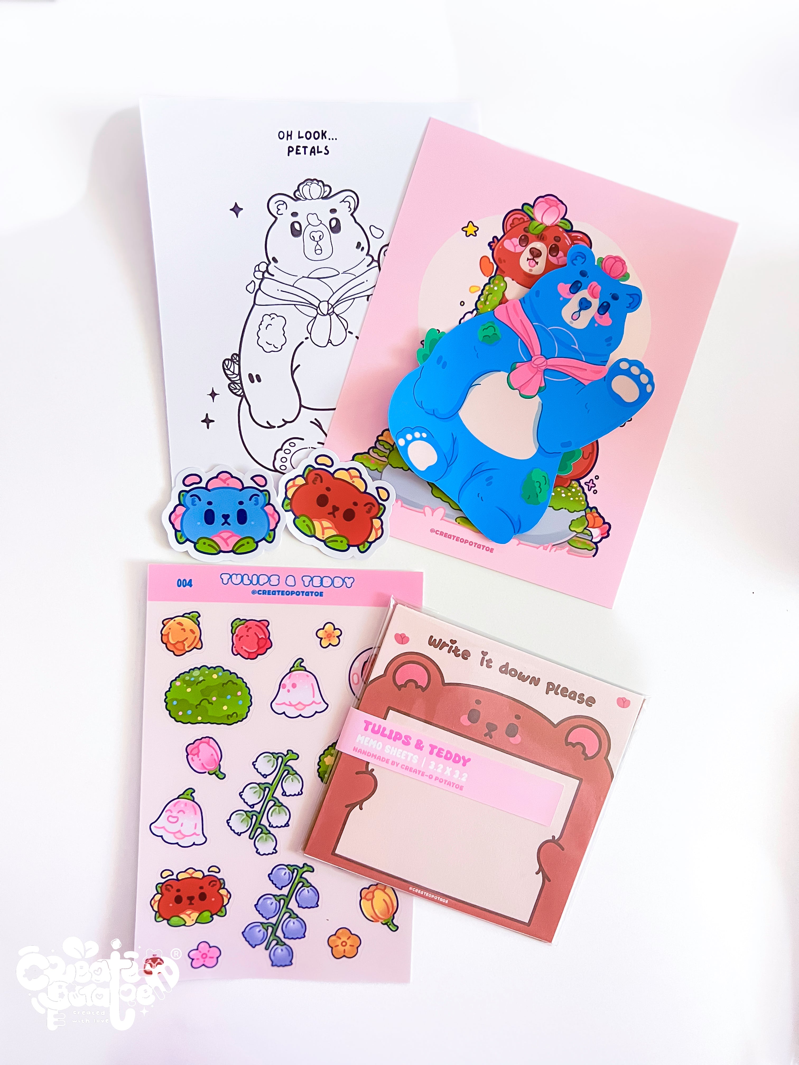 Tulips & Teddy | April Potatoe Mail Bundles