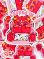 Lock In | Matte Die-Cut Vinyl Sarcastic Bear Sticker