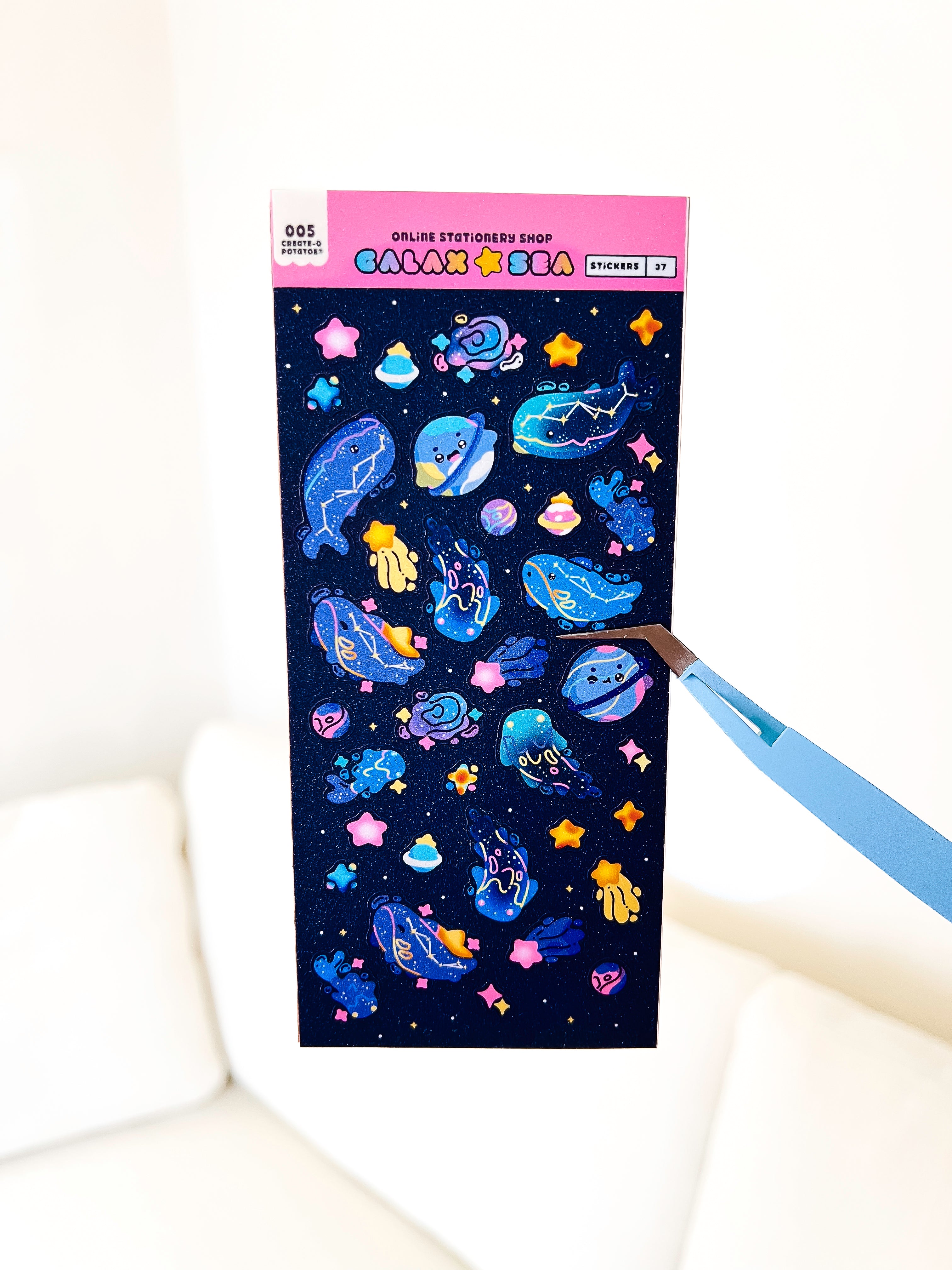 Galax Sea | 37 Stationery Sticker Sheets