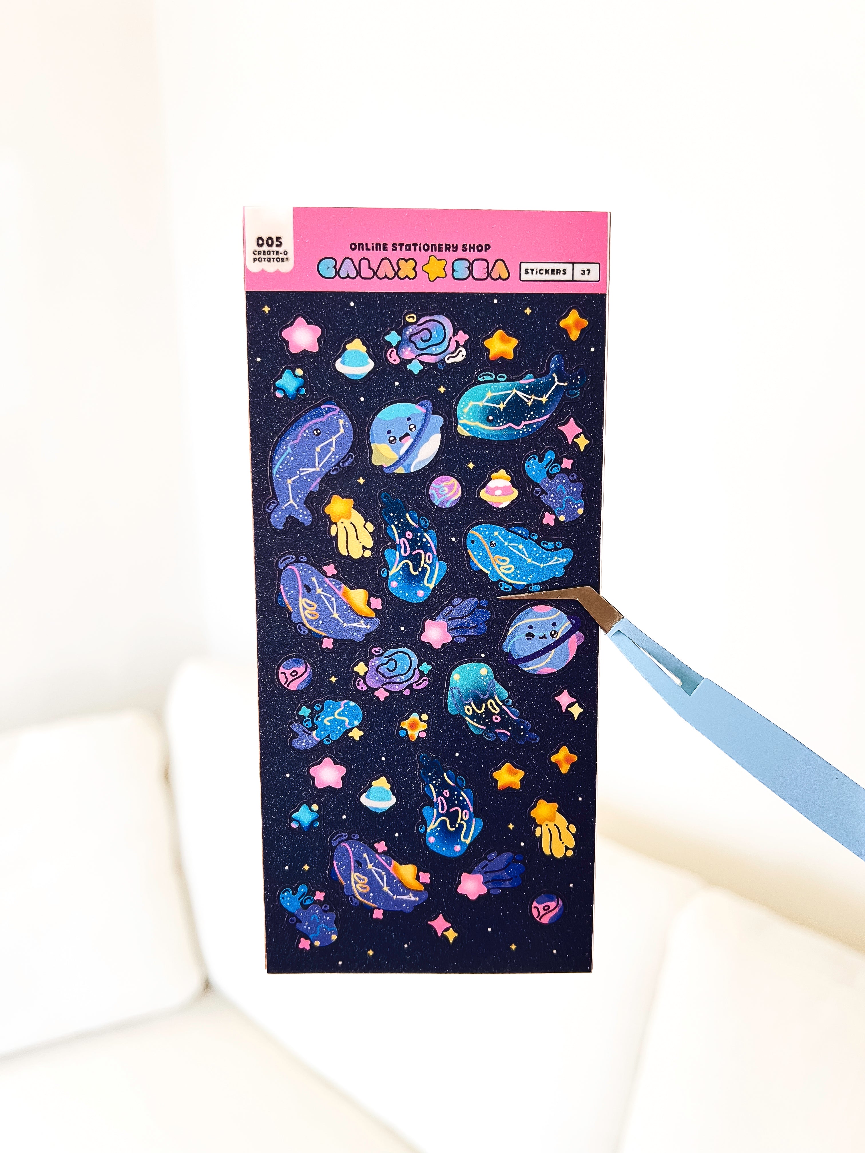 Galax Sea | 37 Stationery Sticker Sheets