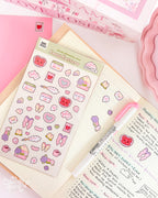 Love Letters | Ft. Sarcastic Bear™ Kawaii Stationery Sticker Sheets
